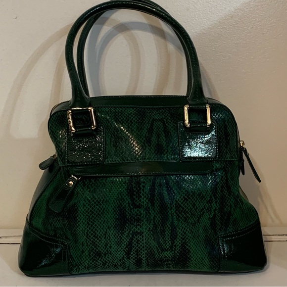 Sharif Patent Leather and Snake Print Shoulder Bag - Picture 5 of 16